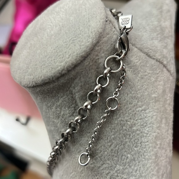 Banana Republic Turquoise Tone & Rhinestone Necklace with tag - Picture 6 of 9